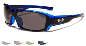 LOCS Rectangular Wrap Around Sunglasses Motorcycle Sports Chopper Outdoor Beach - Picture 1 of 17