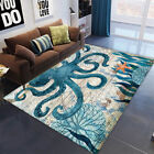 Ocean Big Octopus Carpet Decorative Bedroom Large Rug Anti-Slip Rug Bathroom Mat