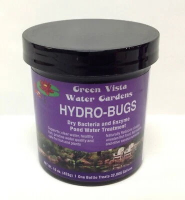 16oz Green Vista Hydro-Bugs Dry Bacteria & Enzyme Pond Water Treatment-fish safe - Image 1 of 2