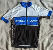Ride Blue Cycling Jersey Mens XS Race Cut Blue White Black Bicycle