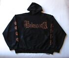 BALENCIAGA Black Metal Distressed SEE / BUY NOW Graphic Print Hoodie Sweater 3