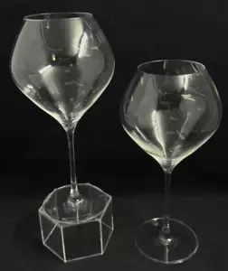 Leonardo Hand Blown Bordeaux Red Wine Glasses 10" Pair (2) Bulbous Bowl 28 Oz - Picture 1 of 10
