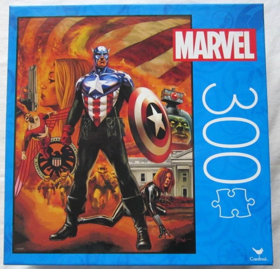 Cardinal Marvel Captain America 300 PC Jigsaw Puzzle 18” X 24” A2