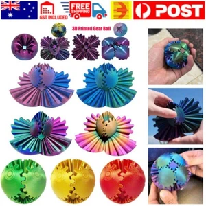 3D Printed Gear Ball Spinner Cube Fidget Toy Sensory Autism-Stress Relief Gift - Picture 1 of 18