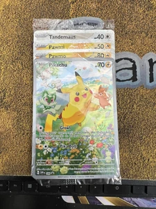 Pokemon SEALED Pikachu SVP 088 + 3 Other Promos Paldea Adventure Chest Holofoil! - Picture 1 of 2