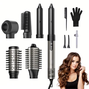 Warmluftbürste 6-in-1 Haarstyler & Haartrockner 110,000 U/min,Kein Hitzeschaden - Bild 1 von 10