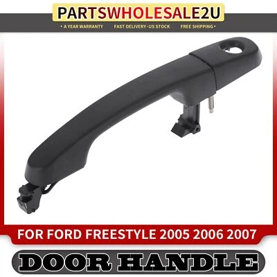 Manija de puerta exterior delantera izquierda izquierda negra con cerradura para Ford Freestyle Taurus X Foto 1 de 4