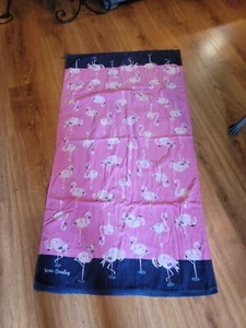 Vera Bradley Beach Towel Flamingo Fiesta Nwt - Picture 1 of 2