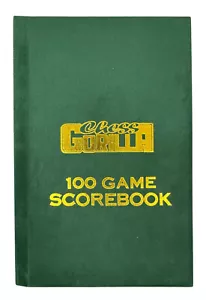 Green Velour Hardcover Scorebook by Chess Gorilla - Picture 1 of 3