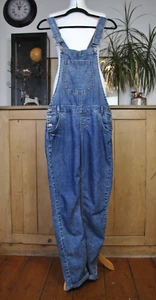 Select Casuals Distressed Denim Blue Cotton Blend Jumpsuit Size 10 - Picture 1 of 14