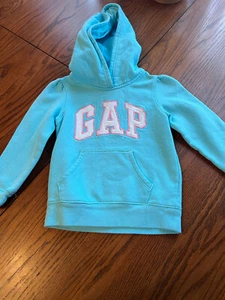 gap kids hooded logo sweatshirt 4 years girls - Picture 1 of 3