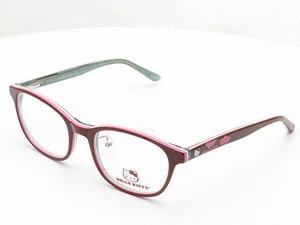 Hello Kitty Youth HK285-3 Round Burgundy Girls Eyeglasses 45mm - Picture 1 of 6