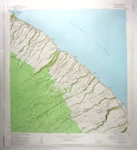 Papaaloa Hawaii USGS Mappa Topografica 24" X 27" Quadrilatero Papaaloa 1980 - Foto 1 di 6