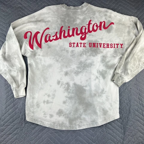 Washington State Cougars Shirt Women Small Football Spirit Jersey Oversized NWOT Cover