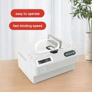 Auto Banknote Binding Machine Batches of Cards Documents Strapping Bundling 110V - Picture 1 of 36