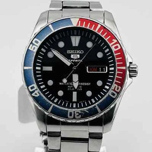 SEIKO 5 Sports 7S36-03C0 23 joyas cuerda automática color Pepsi esfera negra 41,0 - Imagen 1 de 16