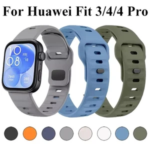 For Huawei Watch Fit 4 Fit 4 Pro Fit 3 Sports Silicone Watch Strap Band Bracelet - Picture 1 of 64