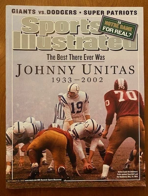 SPORTS ILLUSTRATED SIN ETIQUETA 23 de septiembre de 2002 Johnny Unitas Foto 1 de 2