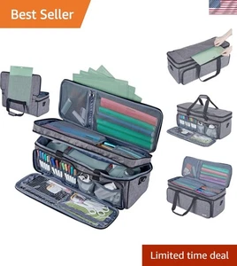 Bolsa de transporte Cricut ajustable en gris - Se adapta a Explore 3, fabricante con mucho espacio - Imagen 1 de 9