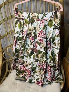 Philosophy Clothing Midi-Rock Baumwolle A-Linie Blumen Größe L - Bild 1 von 8