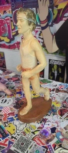 Esco Vintage / Rare 1978 Jogging Man Statue 13x7 Folk Art Marathoner Hunk Sexy - Picture 1 of 10