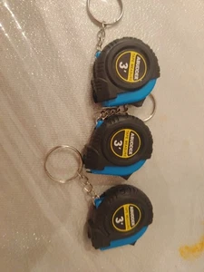 3 Pack Small Tape Measure Keychain Mini Measuring Tape Retractable , bw - Picture 1 of 3