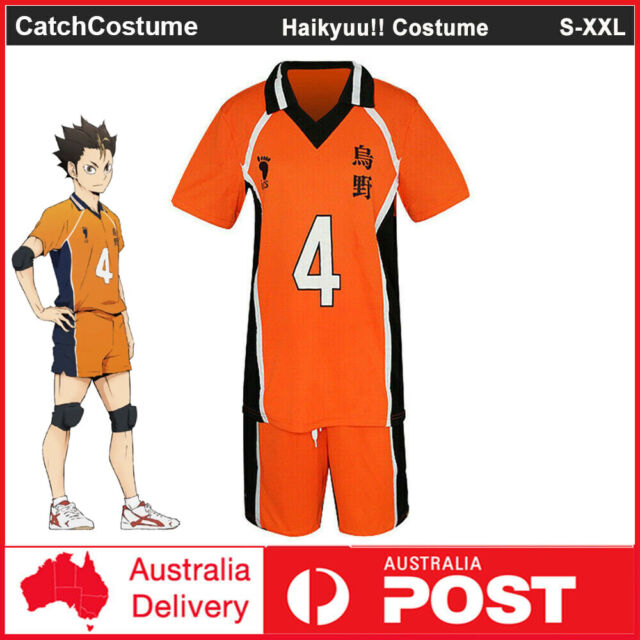 Anime haikyuu cosplay jaqueta de vôlei esportiva karasuno uniforme da  escola alta masculino calças casaco hinata