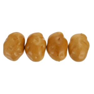 Realistic Potato Ornament Set of 4 for Kitchen and Vegetable Shop Decor - Picture 1 of 12