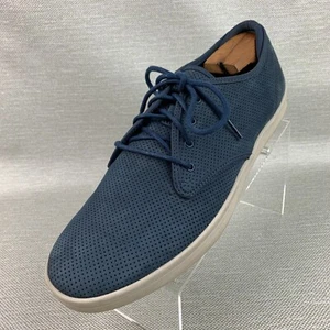 Mark Nason Casual Navy Blue Leather Suede Round Toe Perforated Lace Up Size 12 - Picture 1 of 12