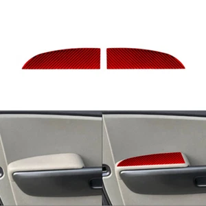Panel de puerta delantera de fibra de carbono rojo pegatina cubierta de moldura para KIA Sedona 2015-2016 - Imagen 1 de 16