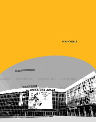 Fotografía de NASHVILLE PREDATORS BRIDGESTONE Hockey Skyline 8x10 11x14 16x20 Foto 1 de 4