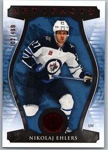 23-24 MANUFATTI RUBINO PARALLELO - NIKOLAJ EHLERS /499 #49 WINNIPEG JETS - Foto 1 di 1