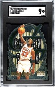 1996 Skybox Premium Golden Touch #5 Michael Jordan SGC 9 Freshy Graded