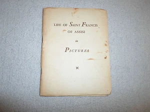1947 Life of Saint Francis of Assisi *In Pictures* Story Art Book from Paintings - Picture 1 of 11