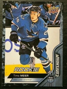 2016-17 16/17 Compendium BLUE ROOKIE #828 Timo Meier San Jose Sharks - Picture 1 of 2