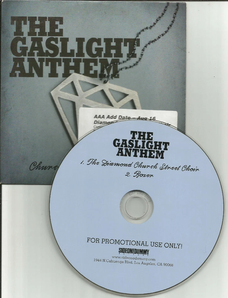 GASLIGHT ANTHEM Diamond Church & Boxer SAMPLER LIMITED PROMO CD Single 2010 USA Foto 1 de 1