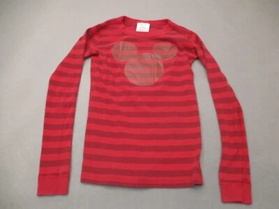 Hanna Andersson Size 10 Girls Red Striped 100% Organic Cotton Pajama Top 691 - Image 1 of 4