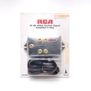 RCA 10db Video System Signal Amplified 4-Way Coax Cable VH140 900mHz UHF/VHF/FM - Picture 1 of 3
