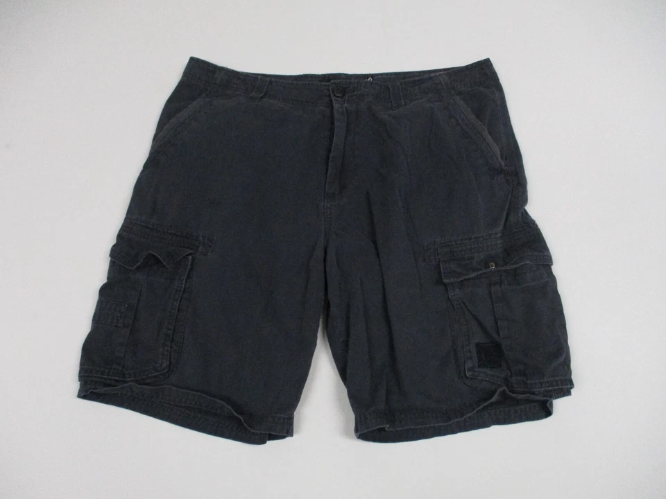 Shorts Quiksilver adulto tamanho 36 azul escuro frente plana bolsos de carga casual masculino - Imagem 1 de 4