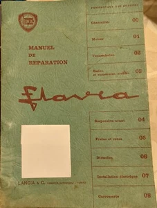 LANCIA MANUEL DE REPARATION "FLAVIA" 1962/1963+Fiches techniques - Foto 1 di 1