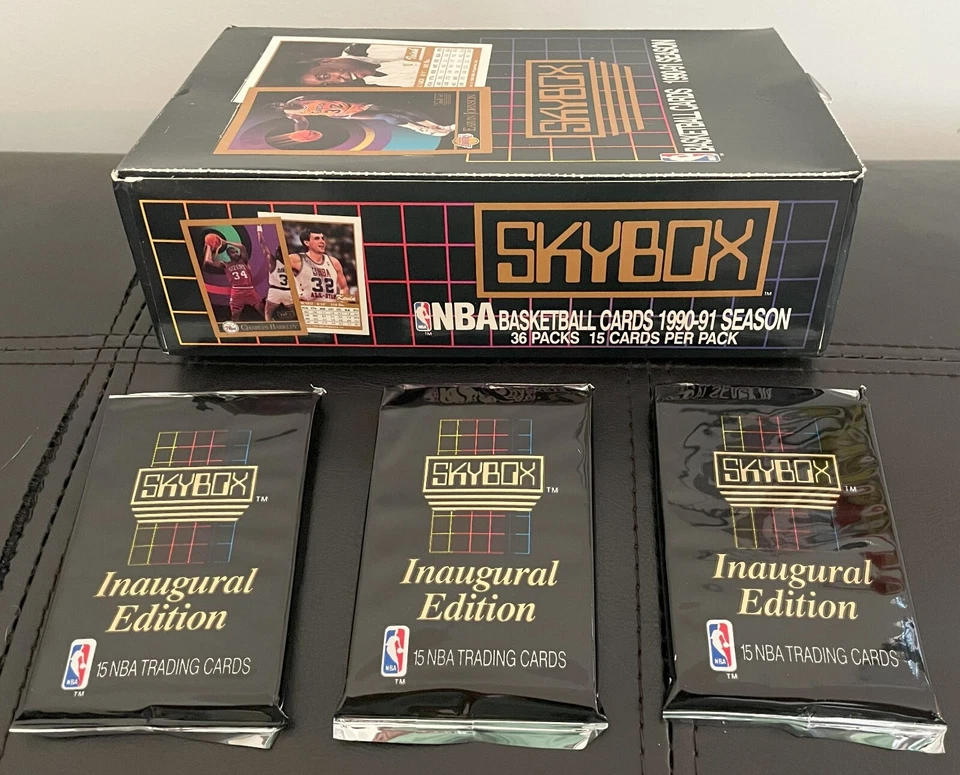 批量 45 张 未开封 老式 NBA 篮球卡 密封包 全新 MJ PULLS — 第 1/2 张图片