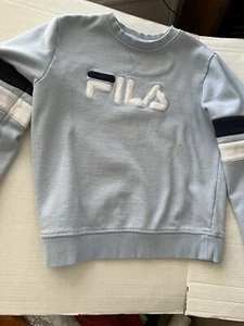 FILA KIDS PULLOVER, CREW NECK, LIGHT BLUE, SIZE SMALL. - Picture 1 of 6