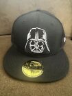 Chapeau casquette ajustée Star Wars X New Era neuf avec étiquettes taille 7 3/8 super rare noir Dark Vador