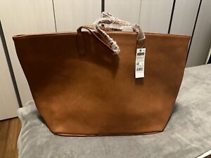 Borsa Donna Extra Large Similpelle United Colors Of Benetton Nuova Cammello