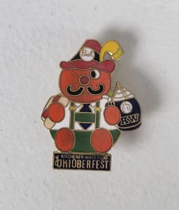 Kitchener-Waterloo K-W KW Oktoberfest Prosit Hat Lapel Pin Badge Vintage #413 - Picture 1 of 5