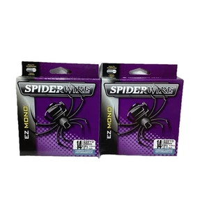 (2) SpiderWire EZ Mono 14 Pfund fluoreszierende klar/blau 220 Yard Angelschnur - Bild 1 von 1