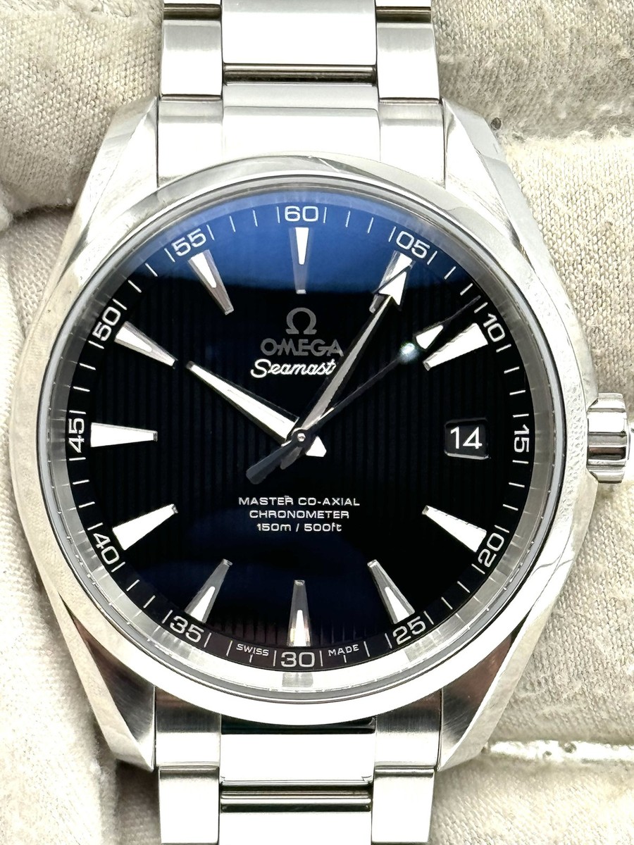 OMEGA Seamaster Aqua Terra Stainless Steel Band Wristwatches OMEGA Seamaster Aqua Terra Stainless Steel Band Wristwatches