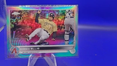 2022 Topps Chrome SONIC Pink/Teal Refractor Drew Ellis #77 RC /199 Arizona MLB - Image 1 of 2
