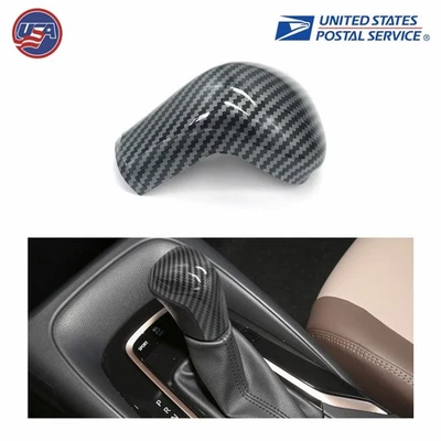 Carbon Black Gear Shift Knob Cover Trim For Toyota Corolla 2018-2021 Hatchback - Image 1 of 4