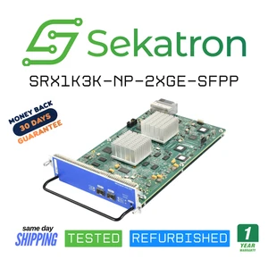 ♻️ Juniper SRX1K3K-NP-2XGE-SFPP Transceiver Module – USED ⚡Fast Shipping - Afbeelding 1 van 2